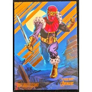 2022 MARVEL FLEER‎ ULTRA AVENGERS HELMUT ZEMO ORANGE #D 235/549